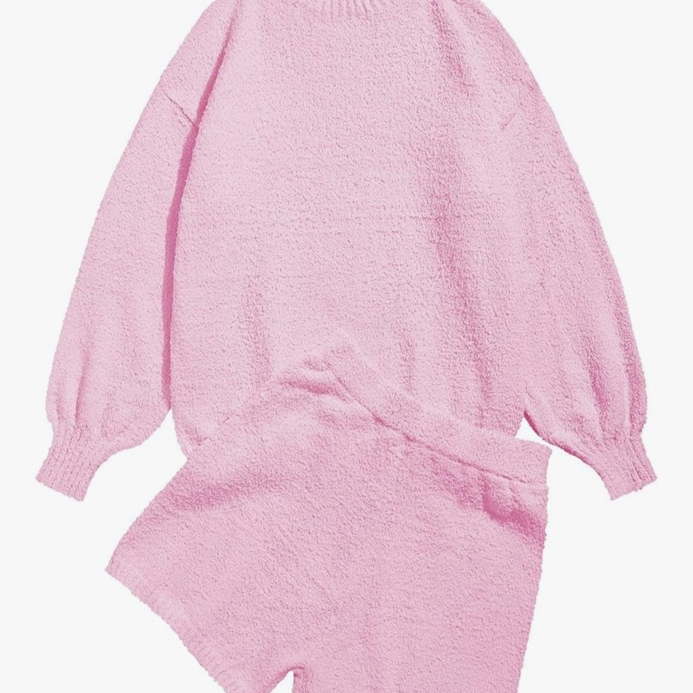 Zaful Cozy Pink Knit Set